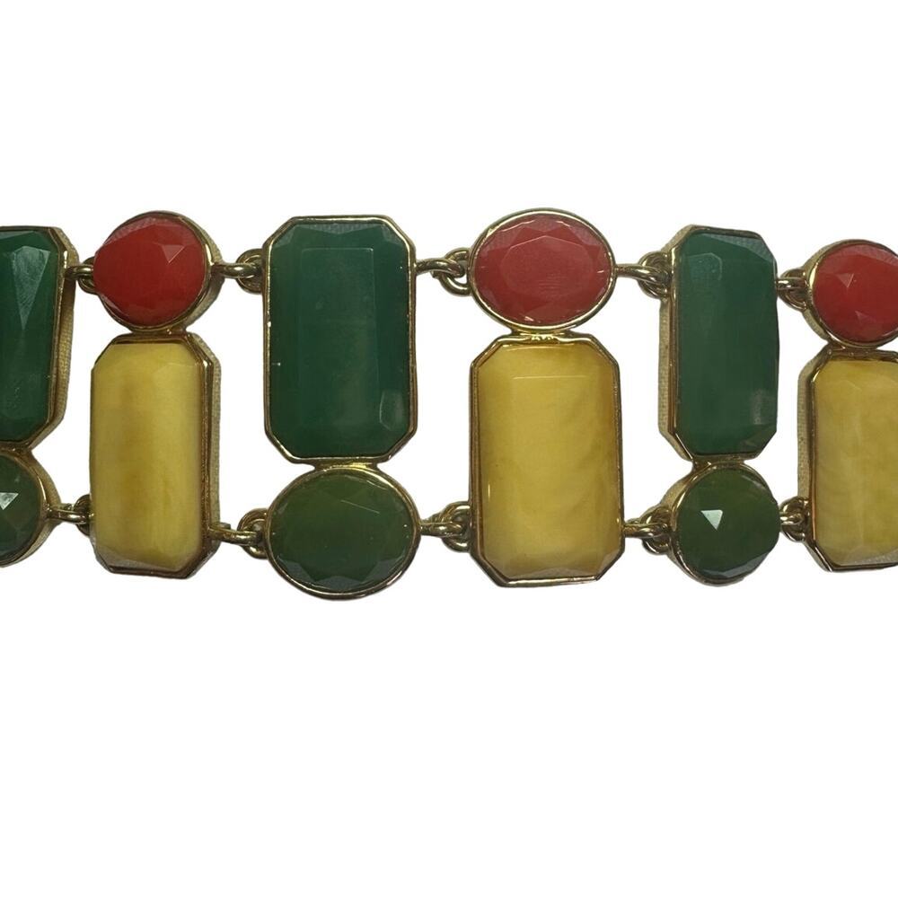 Vintage kate spade Green Red & Gold Dazzle Bracelet - Picture 5 of 7
